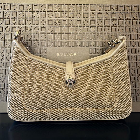 *NIB* Bulgari Serpenti Forever, Chevron & Leather - Picture 7 of 15